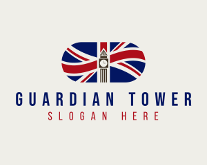 Clock Tower Flag logo design