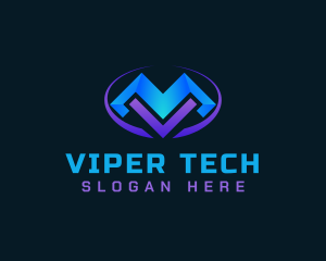  Tech Mountain Peak logo design