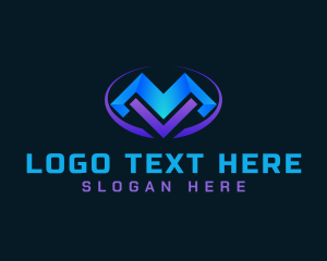 Abstract - Tech Mountain Peak logo design