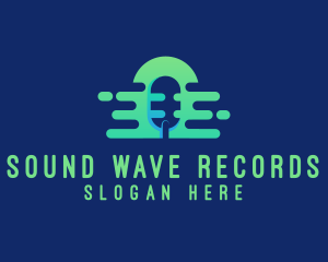 Record - Media Mic Recording logo design