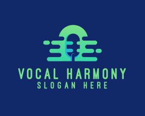 Voice - Media Mic Recording logo design