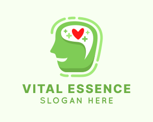 Wellbeing - Heart Mental Health logo design