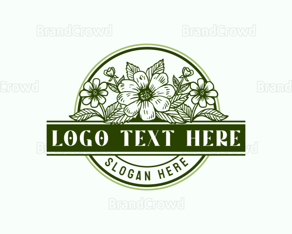 Botanical Flower Leaf Logo