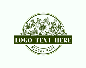 Botanical Flower Leaf Logo