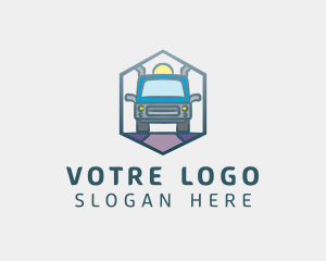 Hexagon Truck Logistics Logo