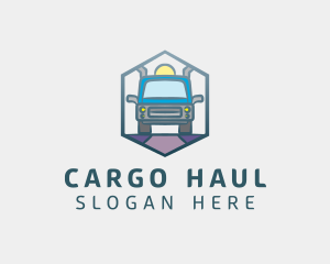 Hexagon Truck Logistics logo design