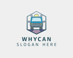 Hexagon Truck Logistics logo design