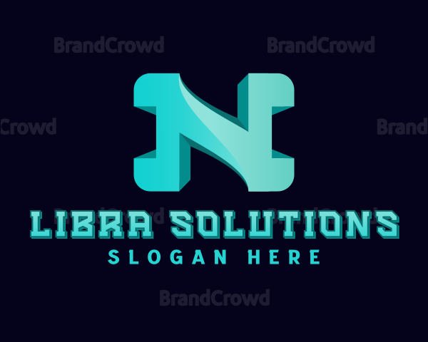 Professional Brand Letter N Logo