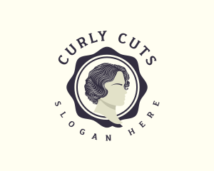 Curly - Curly Hair Beauty logo design