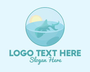 Shark - Whale Shark Ball logo design