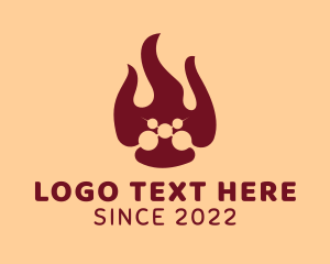 Meal Delivery - Street Food Grill logo design