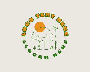 Little Penguin - Emu Zoo Park logo design