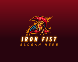 Spartan Knight Warrior Cosplay logo design