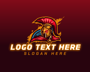 Mascot - Spartan Knight Warrior Cosplay logo design