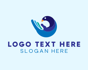 Pigeon - Arm Bird Animal logo design