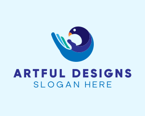 Arm Bird Animal logo design