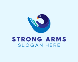 Arm Bird Animal logo design