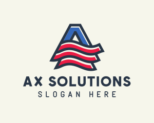 American Letter A logo design