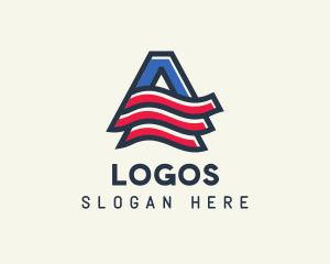 Government - American Letter A logo design