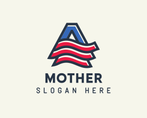 Country - American Letter A logo design