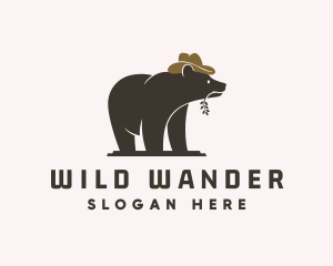 Wild Cowboy Bear logo design