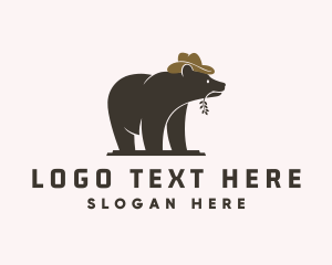 Zoo - Wild Cowboy Bear logo design