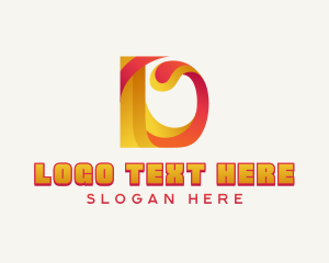 Social Media - Creative Media Letter D logo design