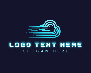 Coding - Fast Network Cloud logo design