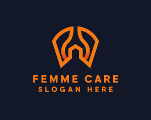 Wrench Spanner Tool logo design