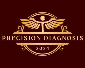 Diagnosis - Luxury Medical Caduceus logo design