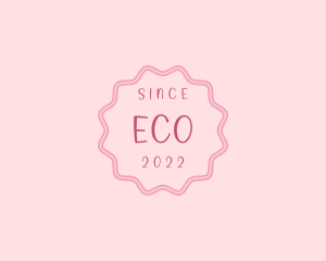 Pink Handwritten Circle Logo