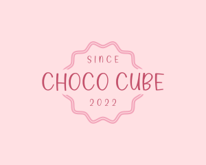 Confectionery - Pink Handwritten Circle logo design