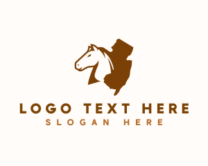 Map - New Jersey Horse Ranch logo design