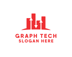 Graph - Business Graph Arrows logo design