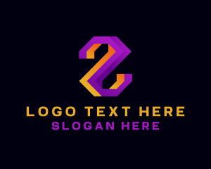 Digital Technology Letter Z Logo