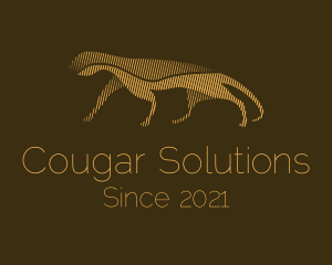 Cougar - Minimalist Wild Jaguar logo design