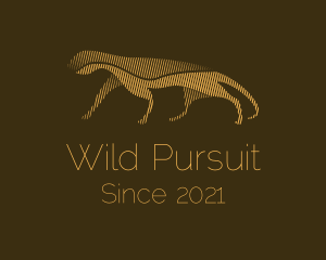 Minimalist Wild Jaguar logo design