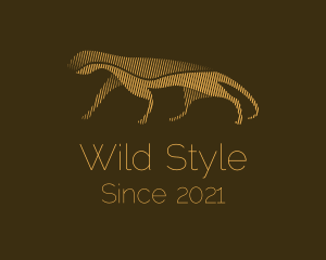 Minimalist Wild Jaguar logo design