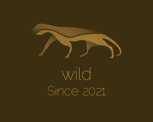 Minimalist Wild Jaguar logo design