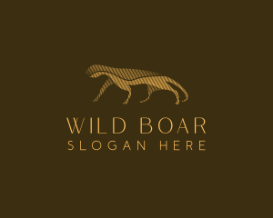 Minimalist Wild Jaguar logo design