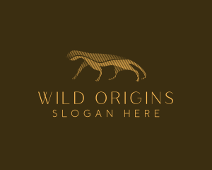 Minimalist Wild Jaguar logo design