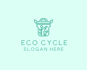 Compost - Organic Pot Plant logo design