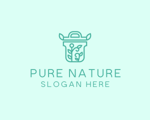 Organic - Organic Pot Plant logo design