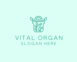 Organic Trash Bin logo design