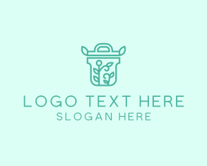 Garbage - Organic Pot Plant logo design