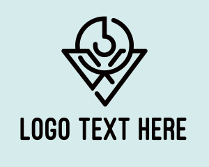 Polynesian - Modern V Hook logo design
