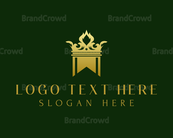 Luxury Crown Banner Logo