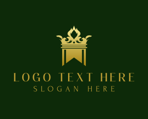 Banner - Luxury Crown Banner logo design