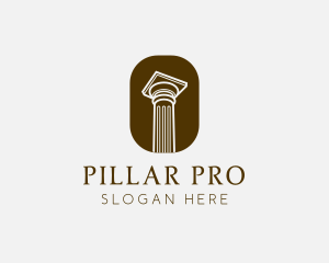 Architecture Academy Pillar logo design