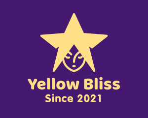 Yellow Woman Star logo design